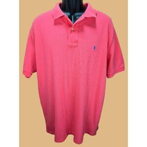 Polo Ralph Lauren Mens Pink Polo XL